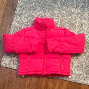 Kids Vibrant pink Puffer Jacket